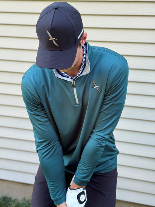 Green Quarter Zip