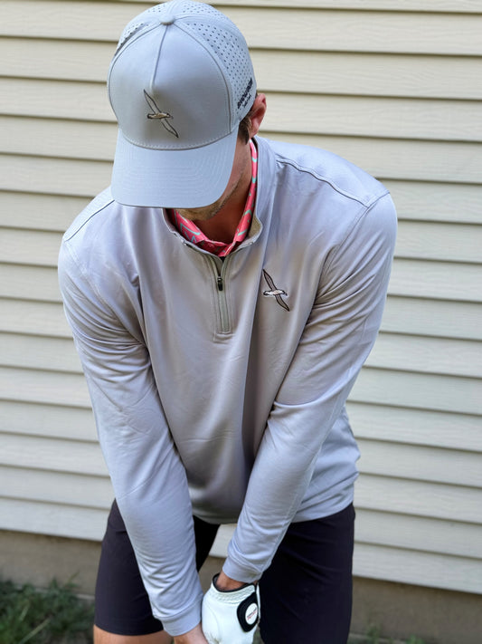 Light Grey Quarter Zip