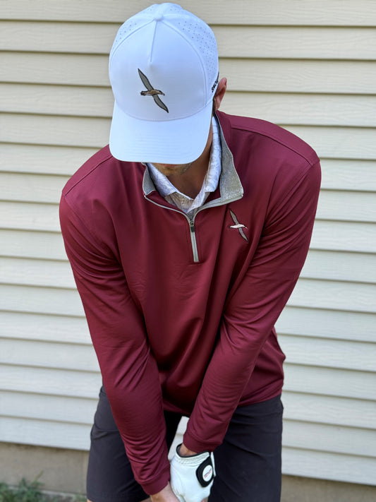 Maroon Quarter Zip