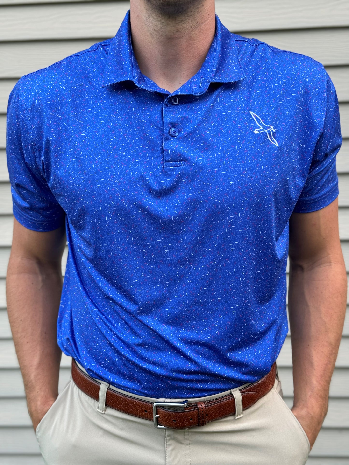 Royal Blue Sprinkles Polo